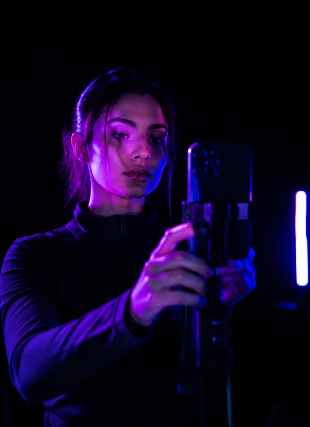 Creator filming a vertical video